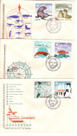 Poland 1987 Wildfile And Ships Set 3 First Day Covers - FDC