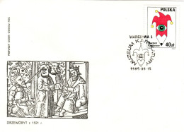 Poland 1989 Caricature ,first Day Cover - FDC