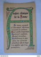 Enluminures Pensée - Initiale A Verte Analyse Chimique De La Femme Se Trouve Rarement à L'état Naturel. .. - Philosophie & Pensées