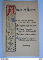 Enluminures Pensée - Browing - Aimer Et Vivre La Vie Avec Ses Pleurs, La Vie Avec Ses Craintes, Ses Espérances... - Philosophie