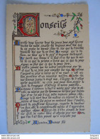 Enluminures Pensée - Alexandre Dumas Fils - Conseils Marche Deux Heures Tous Les Jours, Dors Sept Heures Toutes ... - Filosofie