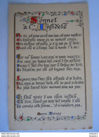 Enluminures Pensée - Maurice Donnay - Sonnet à L'infidéle Ma Vie Est Sans Secret, Mon âme Est Sans Mystère.. - Philosophie