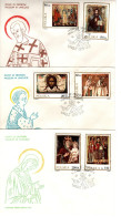 Poland 1989 Religious Art,set 3 First Day Covers - FDC