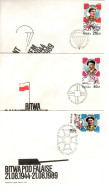Poland 1989 RBattle Of Montecassino,set 3 First Day Covers - FDC