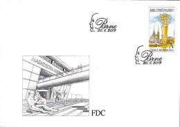 FDC 1018 Czech Republic Masaryk University Anniversary Brno Brünn 2019 Heraldic Lion - FDC