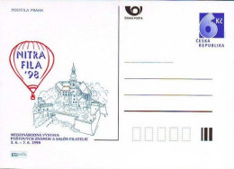 CDV A 33 Czech Republic Nitrafila Stamp Exhibition 1998 Nitra Castle And Church - Ansichtskarten