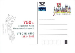 CDV 149 Czech Republic Anniversary Of Foundation Of Vysoke Myto Hohenmauth 2012 - Otros & Sin Clasificación