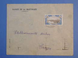 DK 12 MARTINIQUE   BELLE LETTRE    BANQUE 1935 A TROYES  FRANCE ++AFF. INTERESSANT++++ + - Storia Postale