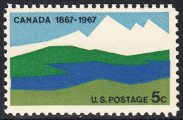 !a! USA Sc# 1324 MNH SINGLE (a3) - Canada Centenary - Nuovi