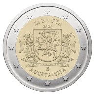 Lithuania 2 Euro, 2020 Aukstaitija - Lithuania