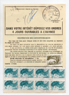 - ORDRE DE RÉEXPÉDITION TEMPORAIRE CESTAS Pour LES ARCS-SUR-ARGENS 19.7.1982 - TAXÉE 41 F. - - 1960-.... Lettres & Documents