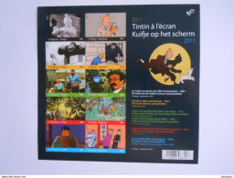 België Belgique GCD9 - 2011  Strips - BD - Kuifje Op Het Scherm - Tintin à L'écran - (BL192) - Schwarz-weiß Kleinbögen [ZN & GC]