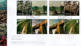 GB FDC 2005 WORLD HERITAGE - Brieven En Documenten