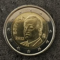 2 EURO ESPAGNE 2012 JUAN CARLOS I / SPAIN EUROS - Spagna