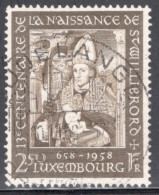 Luxembourg 1958  Single Stamp Issued To Celebrate The 1300th Anniversary Of The Birth Of St. Willibrord, In Fine Used - Usados