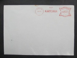 BRIEF  Kartonia Praha 1945 Frankotyp Anulát Zkušební Otisk   Postfreistempel Frankotype  // P1499 - Covers & Documents