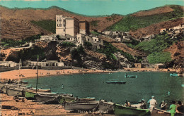 ESPAGNE - Gerona - Port Bou - Vue Sur La Plage Et L'école - Colorisé - Carte Postale Ancienne - Gerona