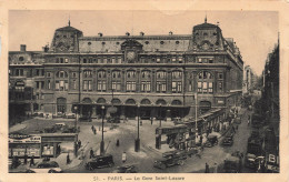 FRANCE - Paris - Vue Générale De La Gare Saint Lazare - Carte Postale Ancienne - Metro, Estaciones