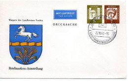 63020 - Berlin - 1961 - 5&7Pfg Deutsche PGALpDrucksU "Wappen Verden" M SoStpl ACHIM - 2.BRIEFMARKENAUSSTELLUNG - Covers & Documents