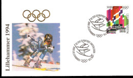 OLIMPIADI DI LILLEHAMMER 1994 GARA DISCESA LIBERA  ANNULLO SALTO CON GLI SCI - Invierno 1994: Lillehammer