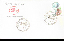 2000 ANNULLO FDC Lo Sport Italiano. Coppa Del Mondo Di Sci. - Sci