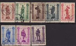 Belgique 1943- Antituberculeux - Série "Les Métiers" - COB 615 à 622 (complet) - Used Stamps