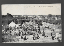 86 Gençay Concours Champ De Foire Et Promenades édit. Léon Biuteau N° 132 , Machines Agricoles Très Animée - Gencay