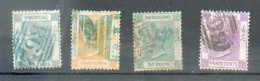 B 120 - H. K. - YT 9-11-15-17 ° Obli  - Fil CC - Used Stamps