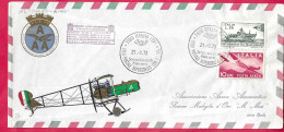 ESPERIMENTO TRASPORTO POSTALE A VELOCITA' SUPERSONICA DA ISTRANA A PRATICA DI MARE*21.9.1973* SU BUSTA COMMERCIALE - Airmail