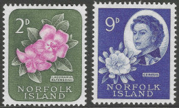 Norfolk Island. 1960-62 Definitives. 2d, 9d MH. SG 25, 29. M3010 - Norfolk Island