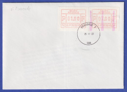 Belgien FRAMA-ATM P3032 ENDSTREIFEN-Ende Auf FDC VILVOORDE 1 25.4.83  UNIKAT ! - Other & Unclassified