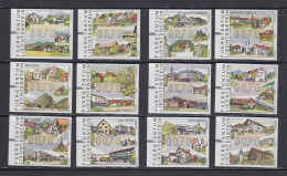Liechtenstein FRAMA-ATM 2.Ausgabe 2003 Dorf-Ansichten Mi.-Nr. 12-23 Je Wert 70** - Collections