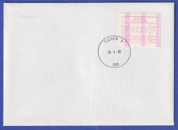 Belgien FRAMA-ATM P3029 Mit ENDSTREIFEN Auf FDC TIENEN 1  28.3.83 - Andere & Zonder Classificatie