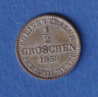 Hannover Silbermünze 1/2 Groschen 1858 Ss-vz - Andere & Zonder Classificatie