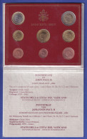 Vatikan Euro-Kursmünzensatz 2004 Papst Johannes Paul II. 8 Münzen Im Folder - Vaticano