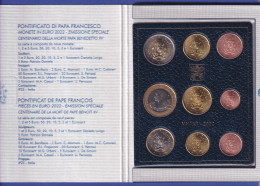 Vatikan Euro-Kursmünzensatz 2022 Papst Franziskus 9 Münzen Im Folder - Vaticano