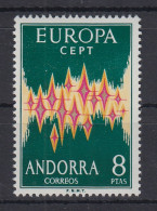 Andorra Spanische Post EUROPA Cept 1972 Sterne Mi.-Nr. 71 ** - Andere & Zonder Classificatie