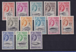 Tristan Da Cunha 1961 Meerestiere Rand-Währung Mi.-Nr 42-54 Postfrisch ** - Sainte-Hélène