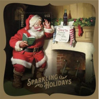 VEREINIGTE STAATEN ETATS UNIS USA 2018 SPARKLING SANTA (COCA-COLA ) SOUVENIR SHEET MNH  SN 5336 MI BL71-5557 YT 5174 - Nuovi