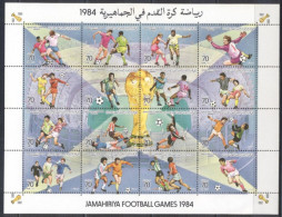 Libya 1984- Football  M/Sheet - Libia