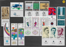 TIMBRE STAMP ZEGEL ISRAEL PETIT LOT TOUS  XX - Ungebraucht (mit Tabs)