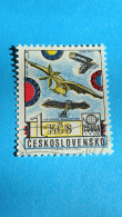 TCHECOSLOVAQUIE - CESKOSLOVENSKO - Timbre 1977 : Exposition Philatélique Praga '78 / Avion Et Biplan - Used Stamps