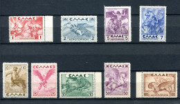 1935.GRECIA.AEREO.YVERT 22/33**.NUEVOS SIN FIJASELLOS(MNH).CATALOGO 140€ - Unused Stamps