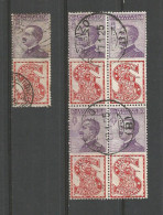 Italia Regno Kingdom Pubblicitari C.50 SINGER - Quartina Block4 Usata VFU - Ottima Centratura - Parenzo 17gen1925 + 1v - Publicity