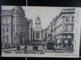 Bruxelles Rue De La Régence Et Palais De Justice (tram) - Lanen, Boulevards