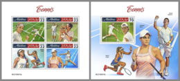 MALDIVES 2019 MNH Tennis Federer Nadal Djokovic Osaka Barty M/S+S/S - OFFICIAL ISSUE - DH2002 - Tennis