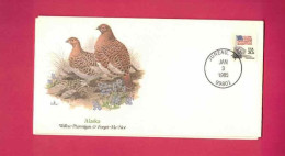 Lettre De 1985 Des USA EUAN - Perdrix Blanche - Lagopède Des Saules - Willow Ptarmigan - Lagopus Lagopus - Pernice, Quaglie