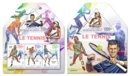 DJIBOUTI 2019 MNH Tennis Players Tennisspieler Joueurs De Tennis M/S+S/S - OFFICIAL ISSUE - DH1919 - Tennis