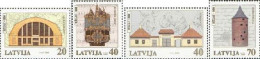 Latvia Lettland Lettonie 2000 Riga 800 Ann Set Of 4 Stamps MNH - Castles