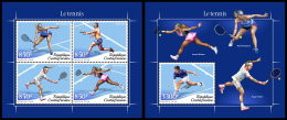 CENTRAL AFRICA 2018 MNH** Tennis M/S+S/S - OFFICIAL ISSUE - DH1841 - Tennis